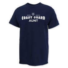 Load image into Gallery viewer, Coast Guard Aunt T-Shirt (Navy)