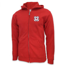 Load image into Gallery viewer, Coast Guard Seal Logo Full Zip Hood