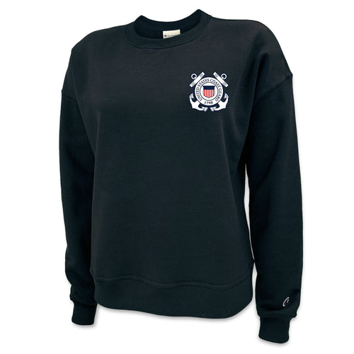 Coast Guard Seal Ladies Champion Crewneck