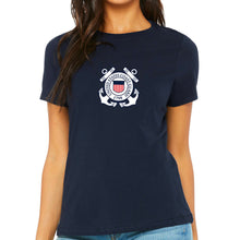 Load image into Gallery viewer, Coast Guard Ladies Seal Logo T-Shirt