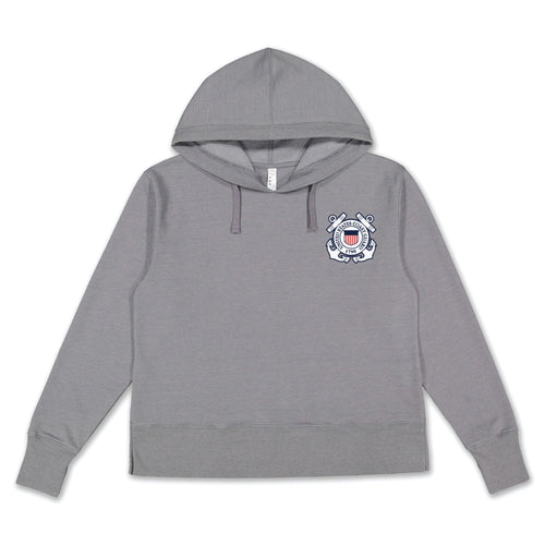 Coast Guard Seal Left Chest Ladies Hood