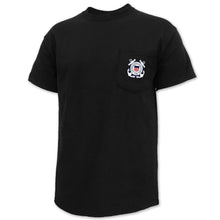 Load image into Gallery viewer, Coast Guard Seal Logo Pocket T-Shirt