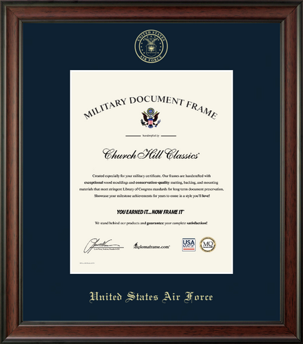 U.S. Air Force Embossed Studio Certificate Frame (Vertical)*