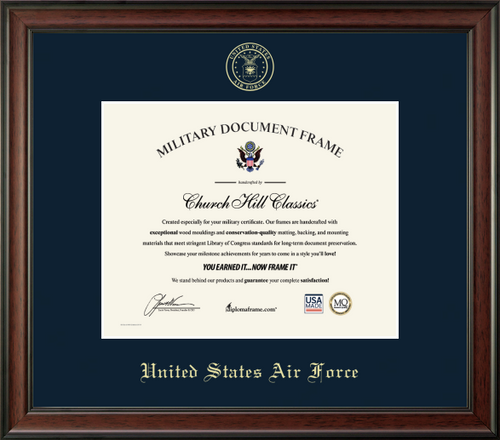 U.S. Air Force Embossed Studio Certificate Frame (Horizontal)*