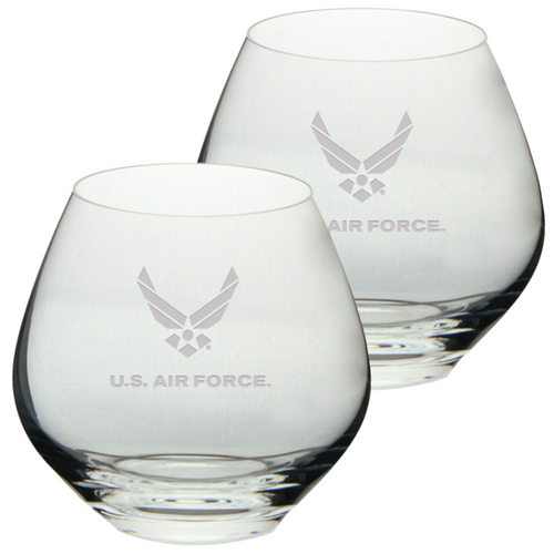 Air Force Wings Set of Two 15oz British Gin Glasses (Clear)*