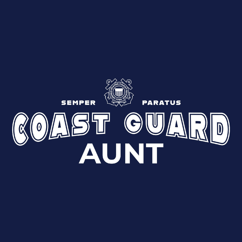 Coast Guard Aunt T-Shirt (Navy)