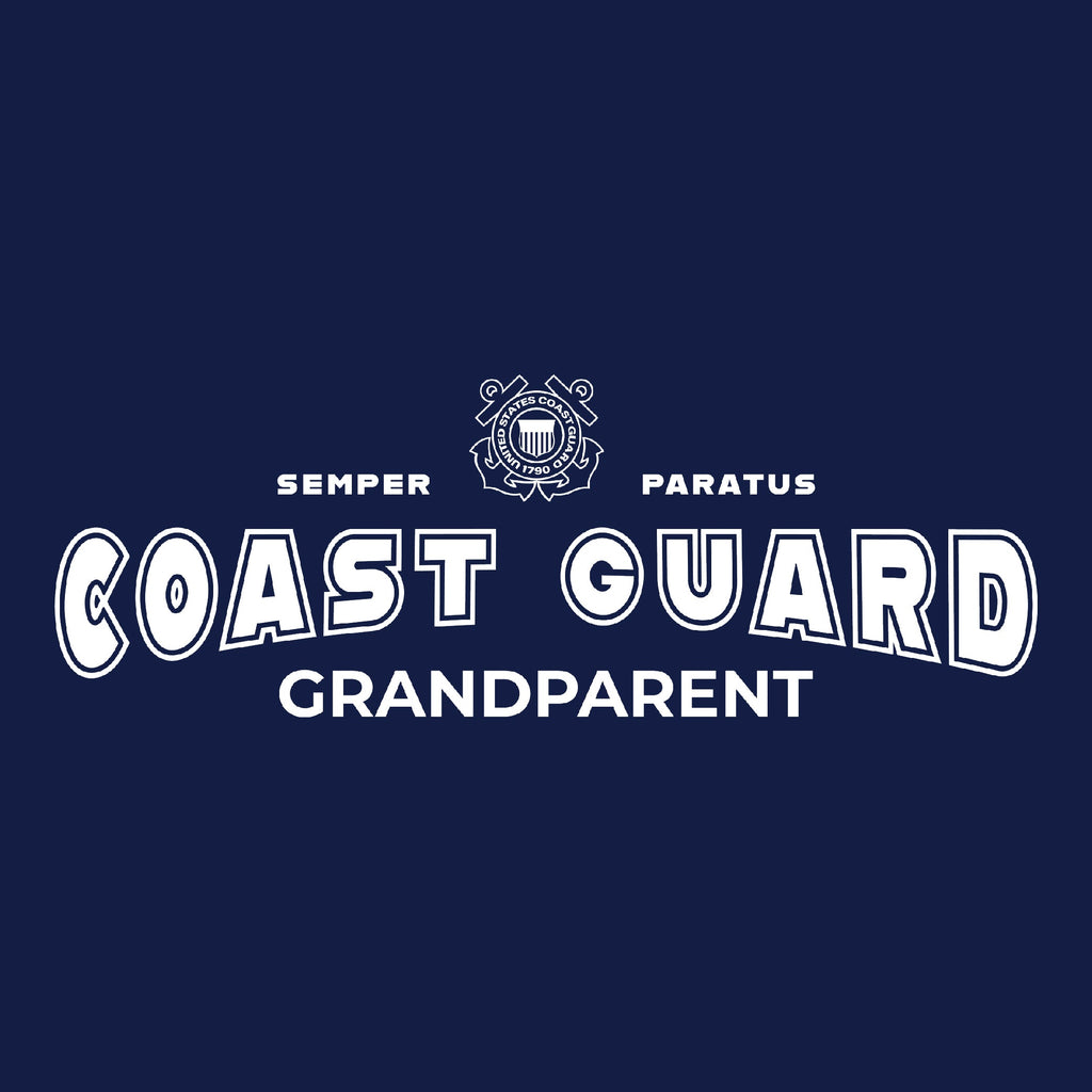 Coast Guard Grandparent Ladies T-Shirt (Navy)