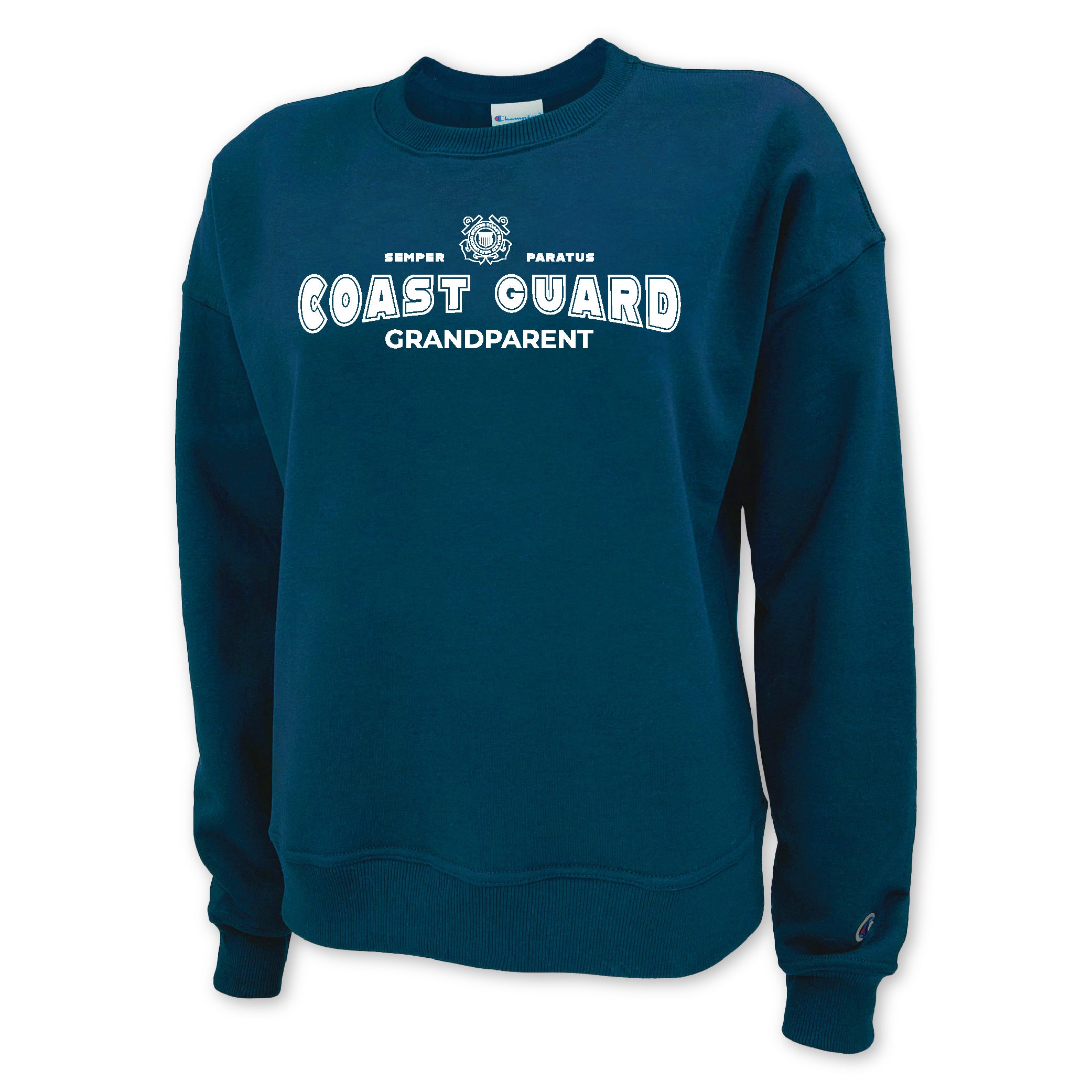 Coast Guard Grandparent Ladies Crewneck (Navy)