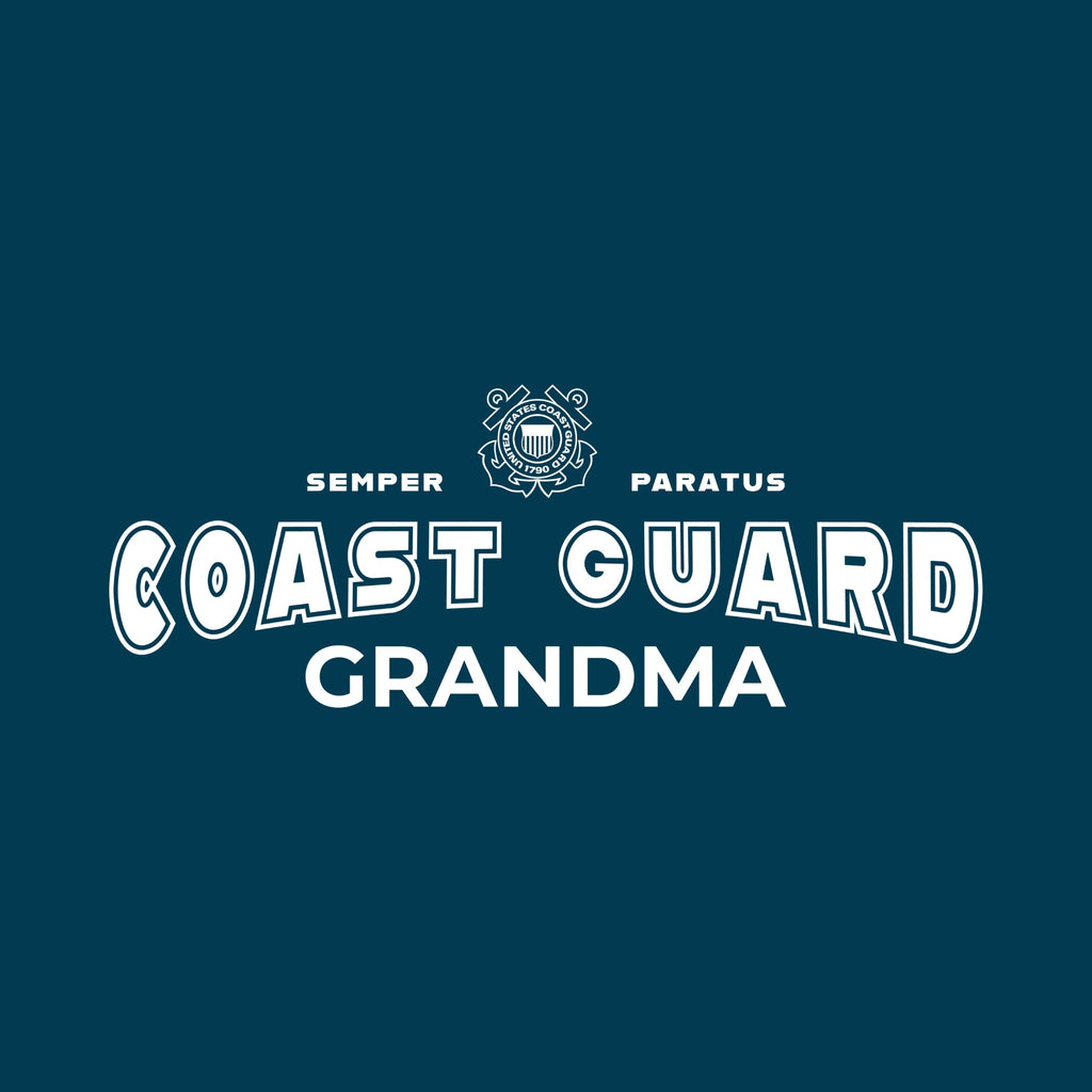 Coast Guard Champion Grandma Ladies Crewneck (Navy)