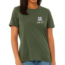 Load image into Gallery viewer, Coast Guard Lady Vet Left Chest Logo Ladies T-Shirt