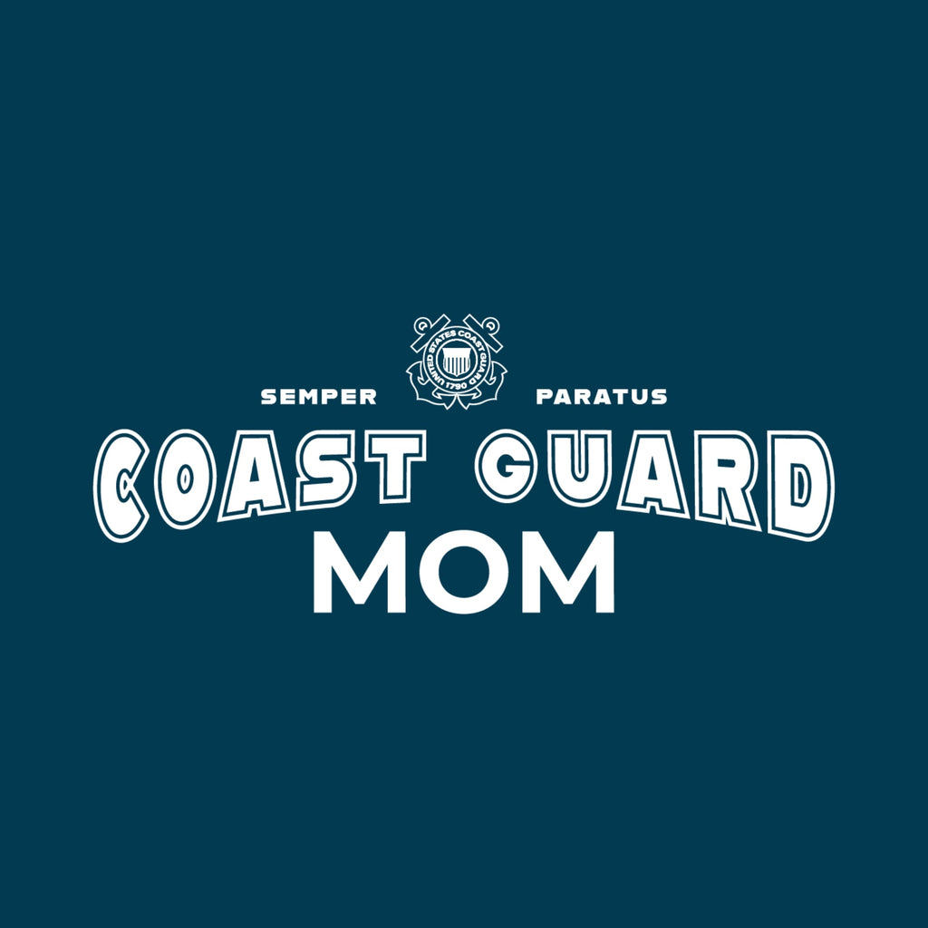 Coast Guard Champion Mom Ladies Crewneck (Navy)