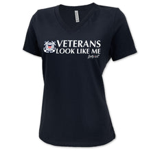 Load image into Gallery viewer, Coast Guard Vet Looks Like Me V-Neck T-Shirt