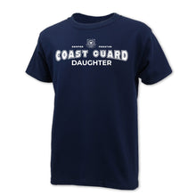 Load image into Gallery viewer, Coast Guard Daughter Youth T-Shirt (Navy)