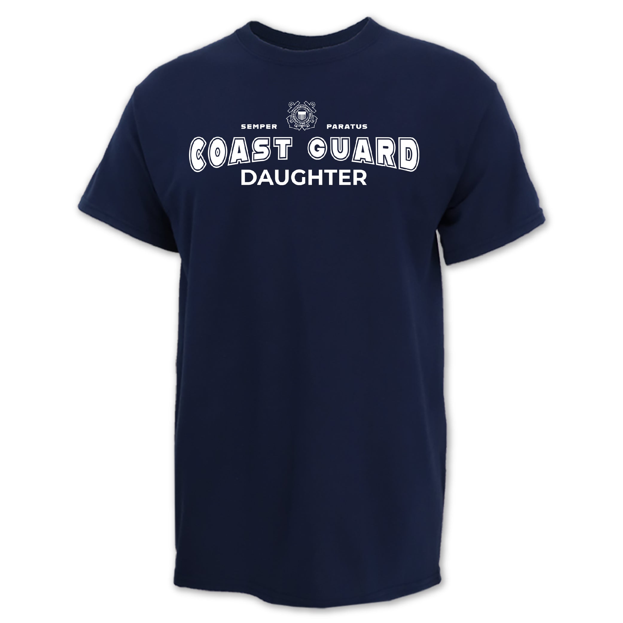 Coast Guard Daughter T-Shirt (Navy)