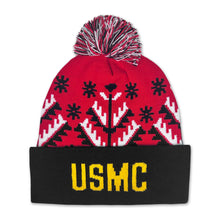 Load image into Gallery viewer, Marines EGA Knit Pom Beanie