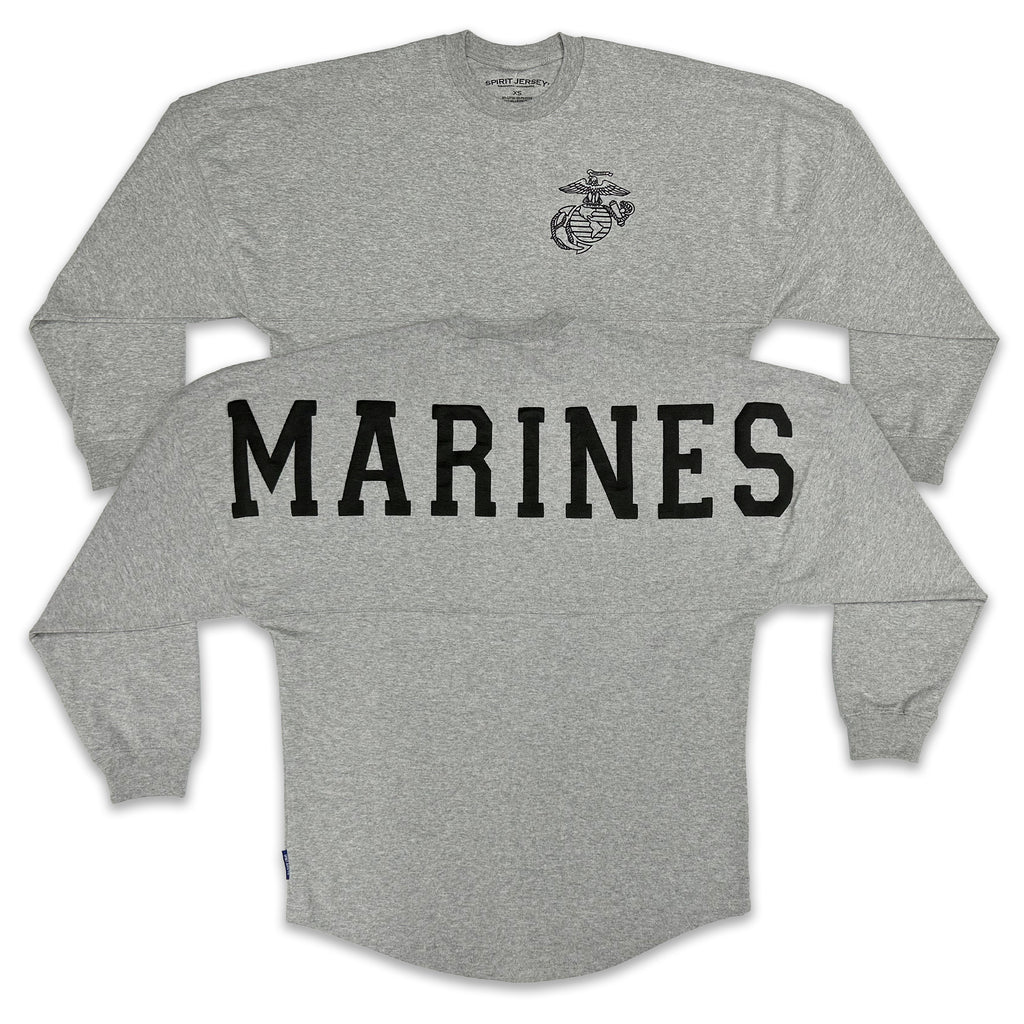 Marines EGA Original Crew Neck Spirit Jersey (Heather Grey)