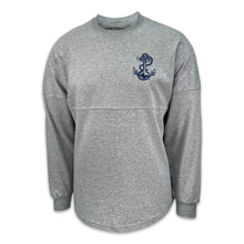 Load image into Gallery viewer, Navy Anchor Original Crew Neck Spirit Jersey (Heather Grey)