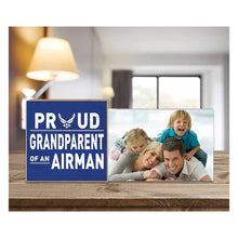 Load image into Gallery viewer, Air Force Floating Picture Frame Military Proud Grandparent*