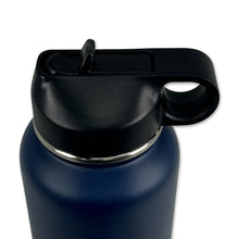 Load image into Gallery viewer, Navy Anchor Stainless Steel Laser Etched 32oz Water Bottle (Navy)