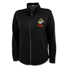 Load image into Gallery viewer, Ladies Embroidered EGA Soft Shell Jacket (Black)