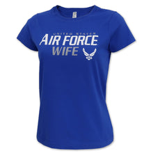 Load image into Gallery viewer, Ladies United States Air Force Wife T-Shirt (Royal)