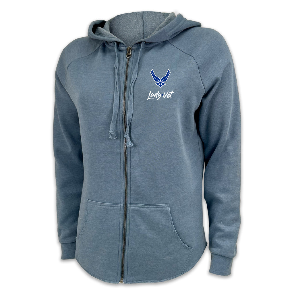 Air Force Lady Vet Ladies Full Zip Hood (4 colors available)