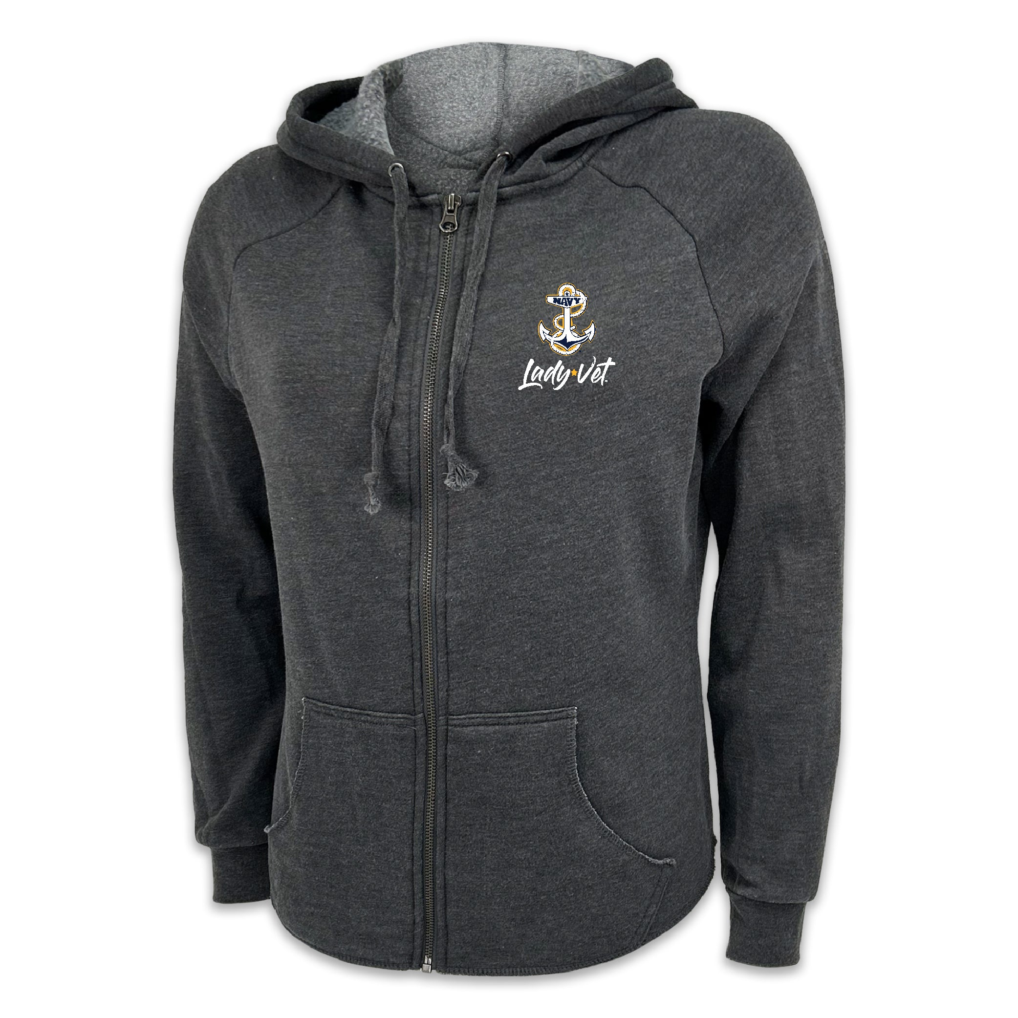 Navy Lady Vet Ladies Full Zip Hood (4 colors available)