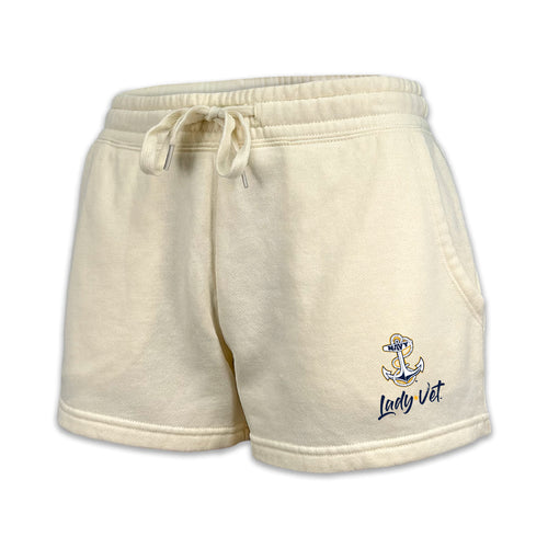 Navy Lady Vet Ladies Fleece Shorts (4 colors available)