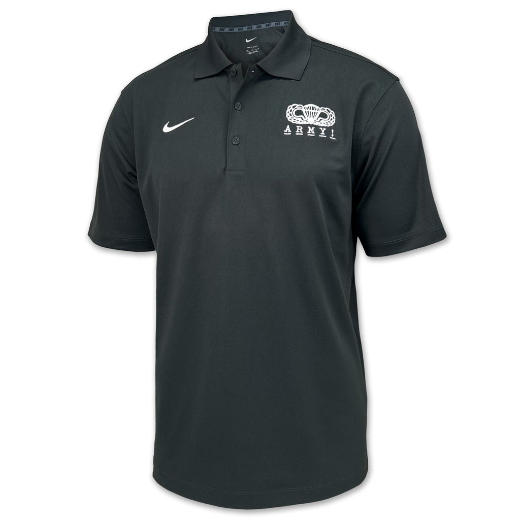 Army Nike 2024 Rivalry Airborne Logo Varsity Polo (Anthracite)