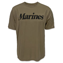 Load image into Gallery viewer, Marines Logo Core Performance T-Shirt (Olive)