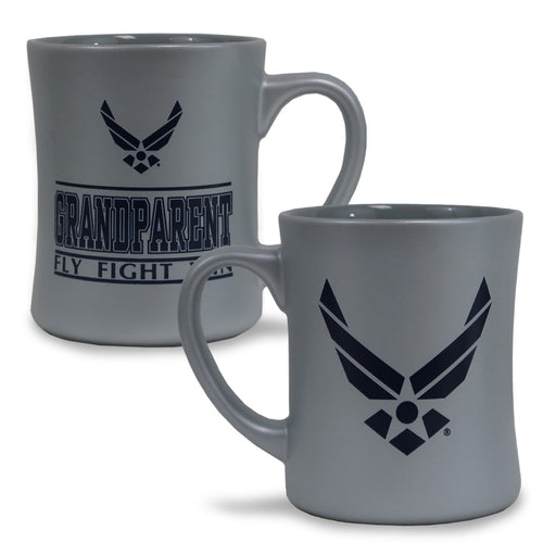 Air Force Grandparent 16oz MK Matte Mug (Silver)