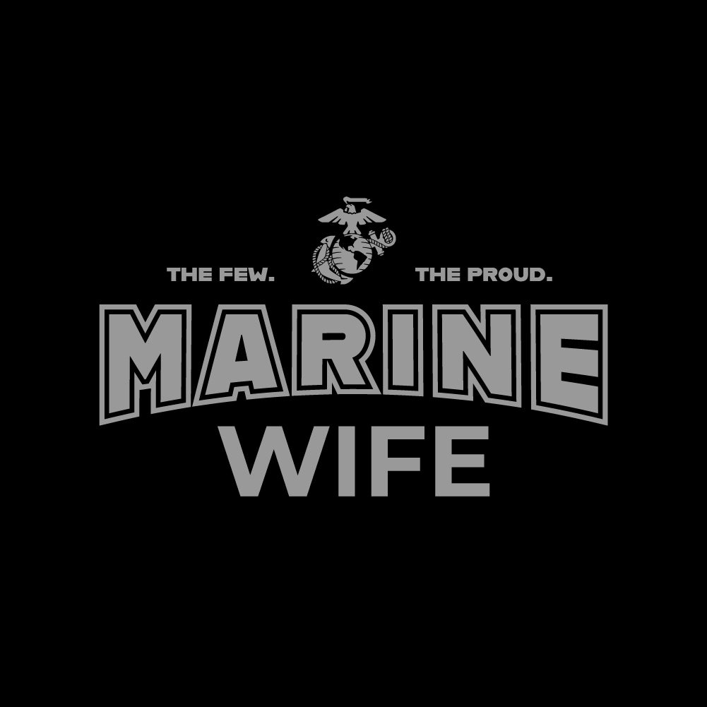 Marines Wife T-Shirt (Black)