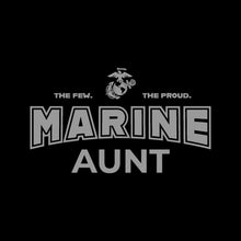 Load image into Gallery viewer, Marines Aunt Ladies T-Shirt (Black)