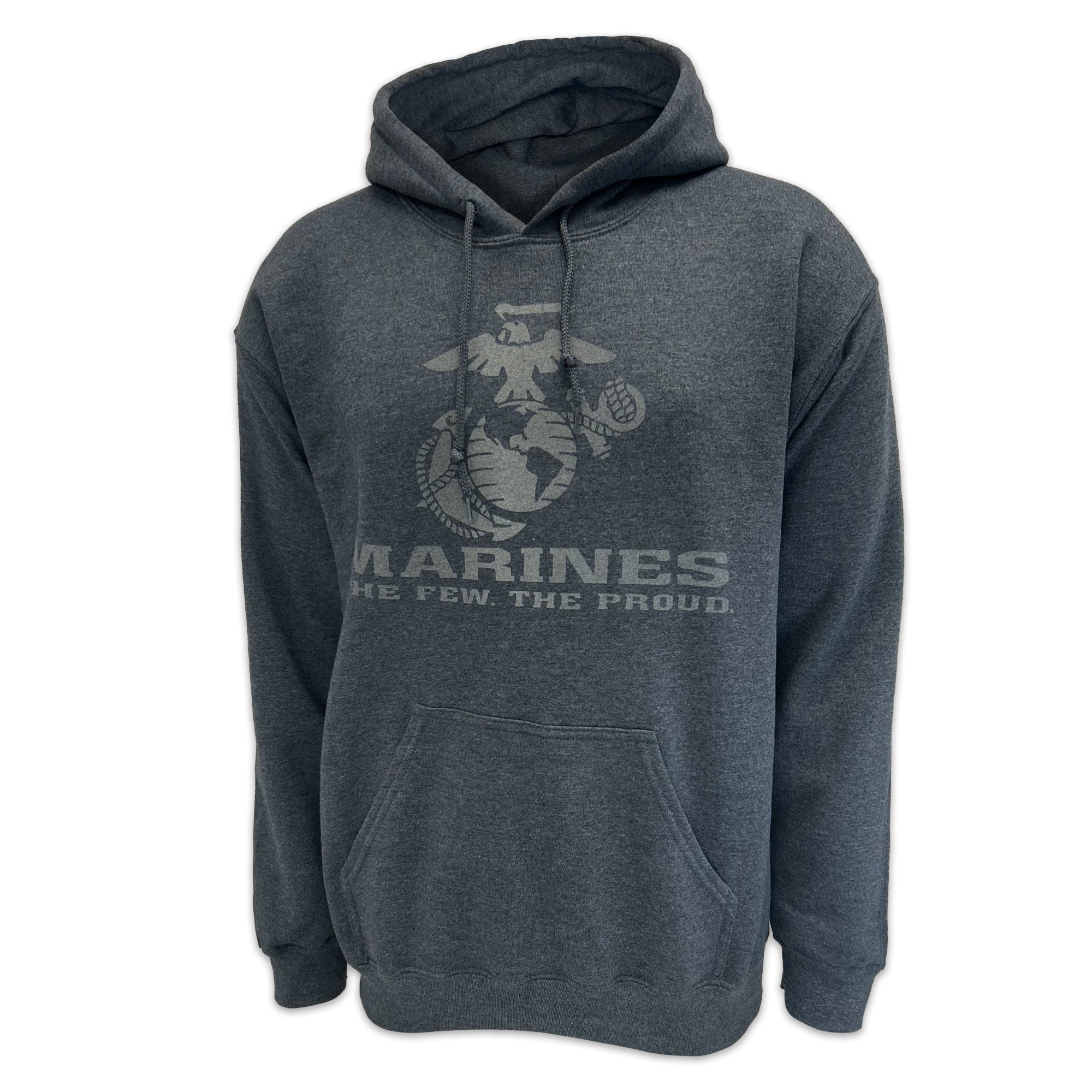 Marines Reflective Logo Hood (Charcoal)