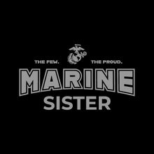 Load image into Gallery viewer, Marines Sister Ladies T-Shirt (Black)