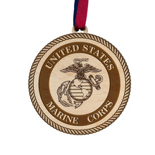 Load image into Gallery viewer, Marines Seal Ornament