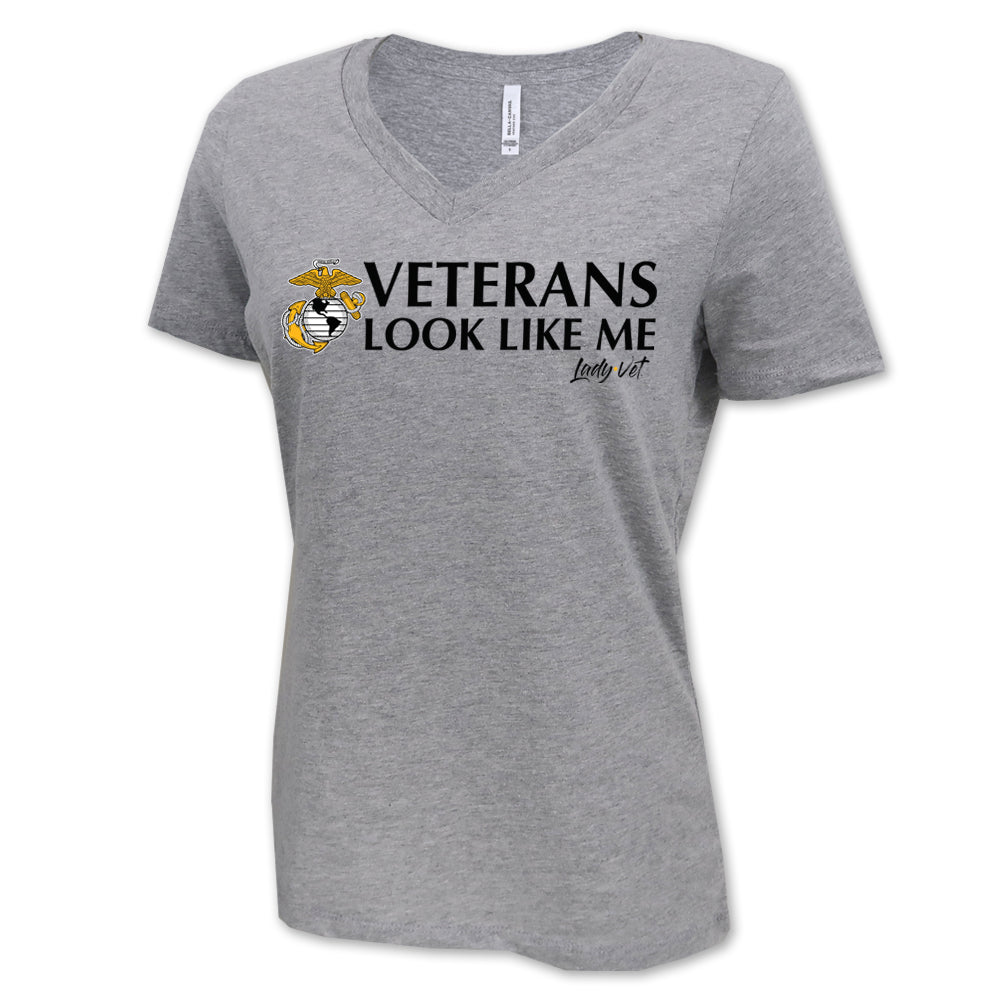 Marines Vet Looks Like Me V-Neck T-Shirt