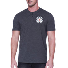 Load image into Gallery viewer, Coast Guard Seal Mens Henley T-Shirt