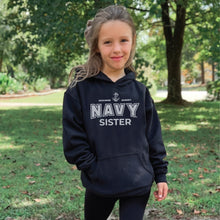 Load image into Gallery viewer, Navy Sister Youth Hood (Navy)