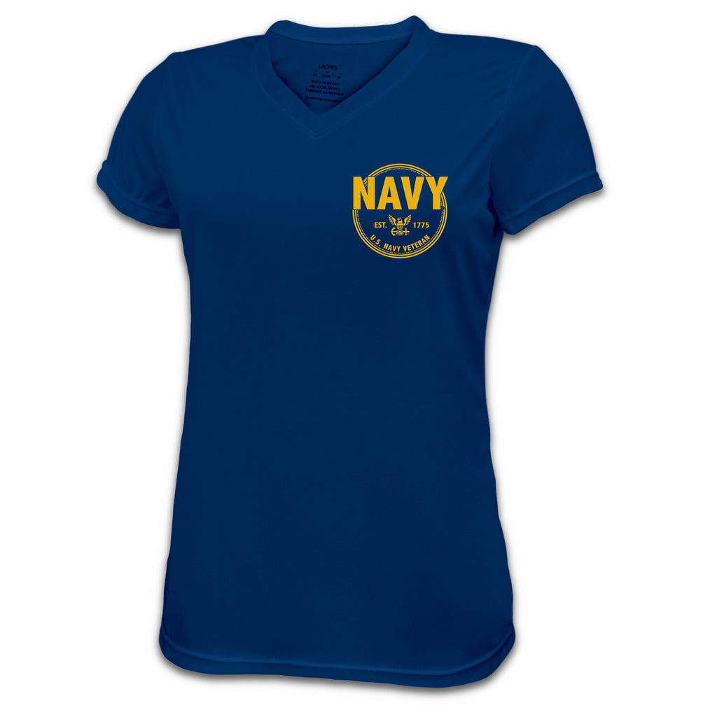 Navy Ladies Veteran Performance T-Shirt