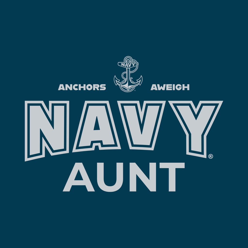 Navy Aunt Ladies Crewneck (Blue)