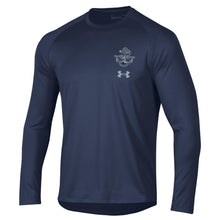 Load image into Gallery viewer, Navy Under Armour Anchor Silent Service Spine Long Sleeve T-Shirt (Navy)