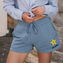 Load image into Gallery viewer, Army Star Ladies Fleece Shorts (4 colors available)