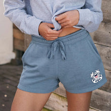 Load image into Gallery viewer, Coast Guard Seal Ladies Fleece Shorts (4 colors available)