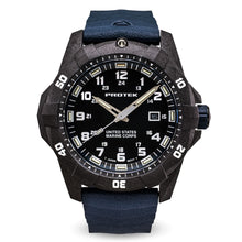 Load image into Gallery viewer, ProTek USMC Carbon Composite Dive Watch - Carbon/Black/Blue (Blue Band)*