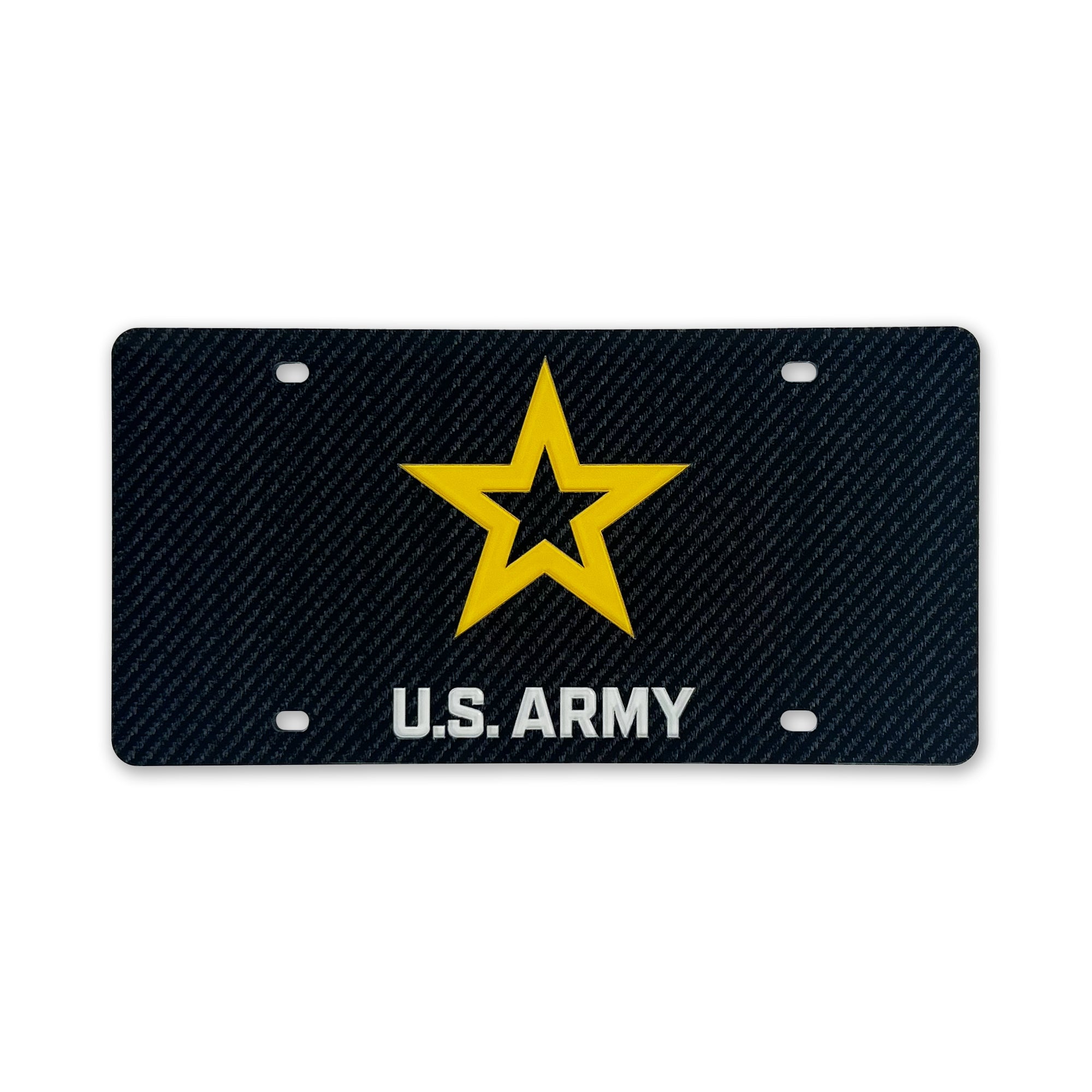 U.S. Army Acrylic License Plate (Black)