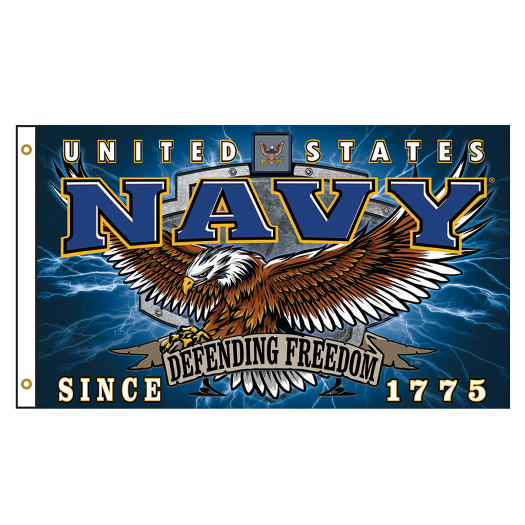 Navy Commando Elite 3'x5' Flag (Blue)