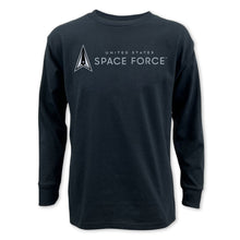 Load image into Gallery viewer, Space Force Youth Full Chest Long Sleeve T-Shirt