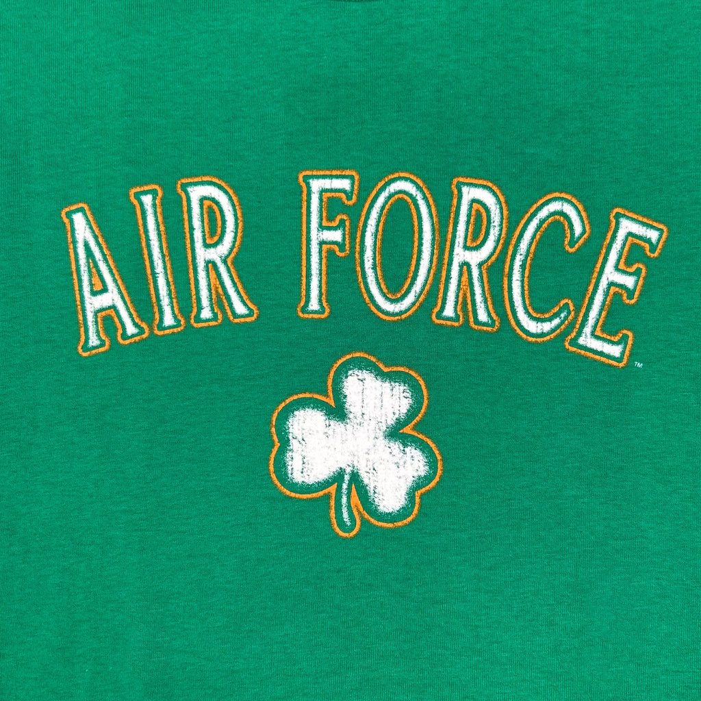 Air Force Distressed Shamrock T-Shirt (Kelly Green)