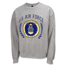 Load image into Gallery viewer, Air Force Laurel Leaf Crewneck (Grey)